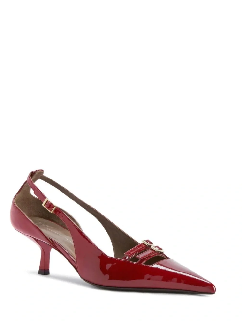 New Giuseppe Zanotti 50mm red leather heeled pumps Size 39 US 8.5